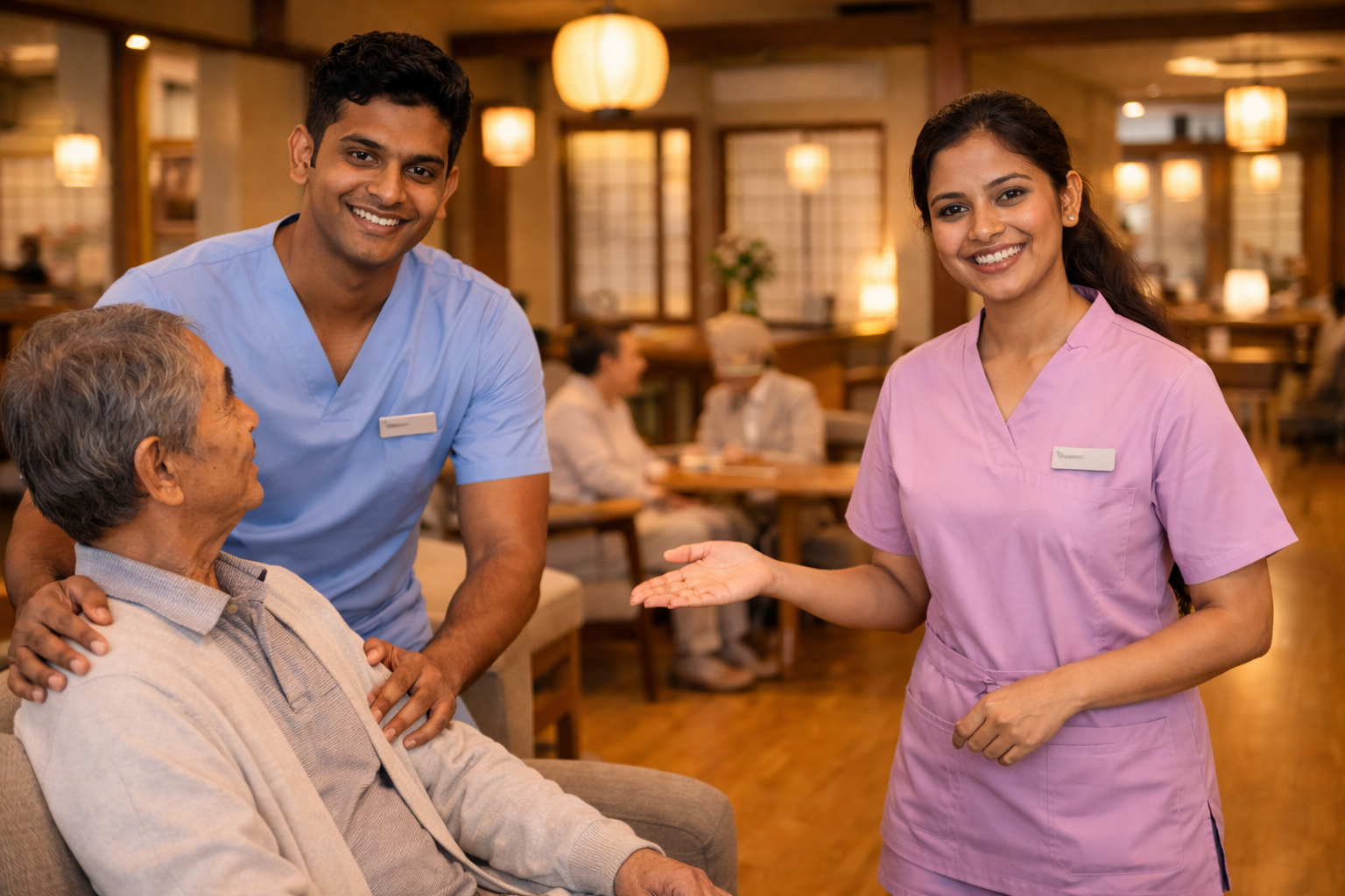 Caregiver work in Japan